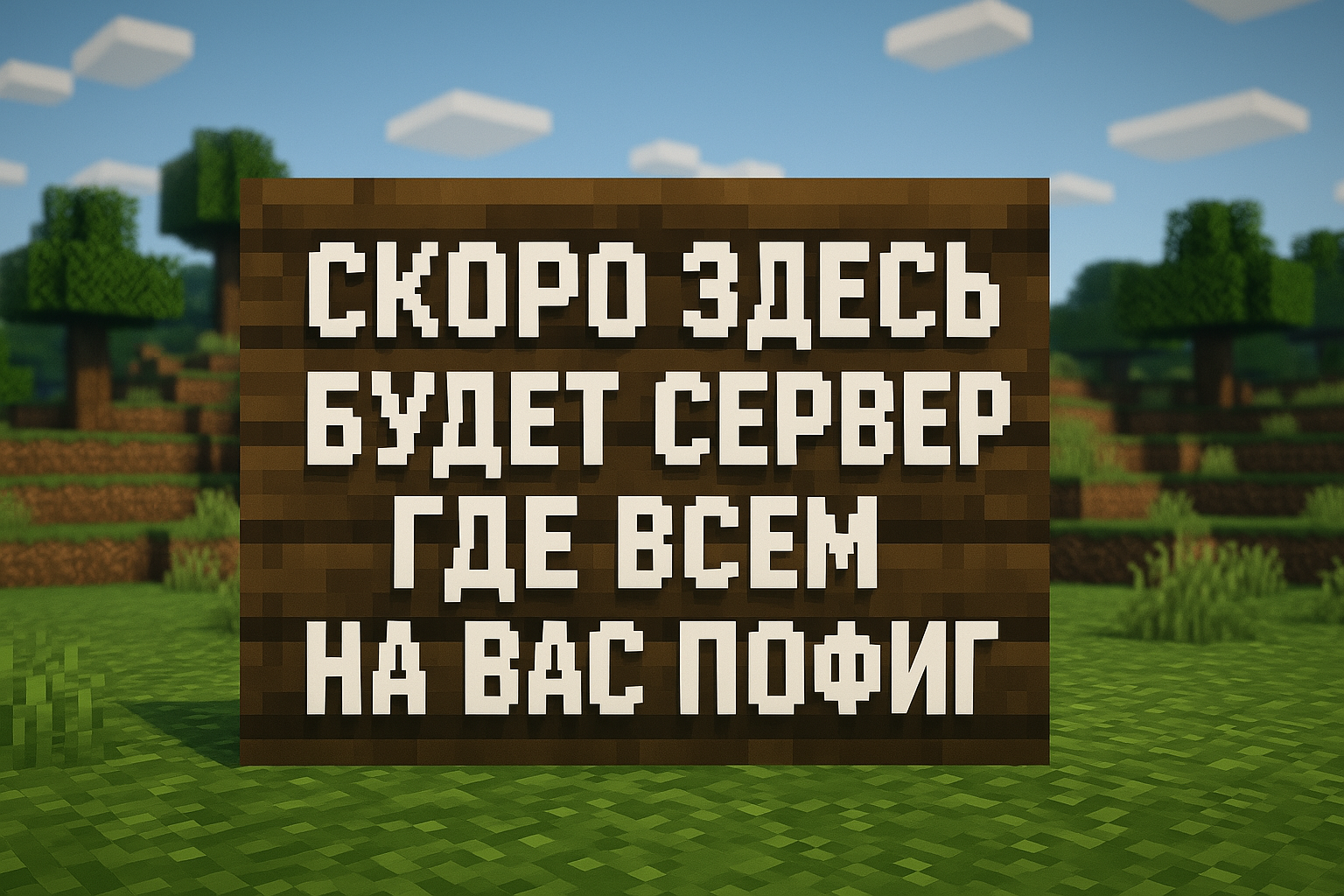 Тизер: «Скоро здесь будет сервер где всем на вас пофиг»